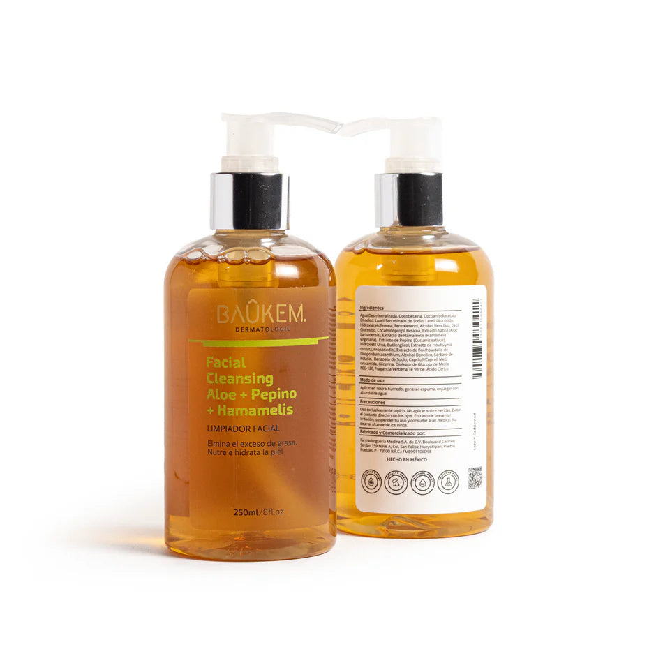 Baukem Facial Cleansing Alóe + Pepino + Hamamelis 250ml